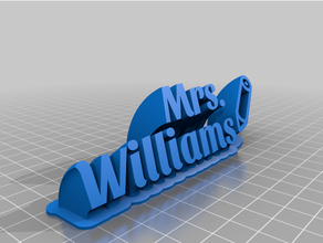 mrswilliams20 personalizzato 3d print model - Mito3D