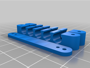 customized ethernet cable manager parametric 3d print model - Mito3D