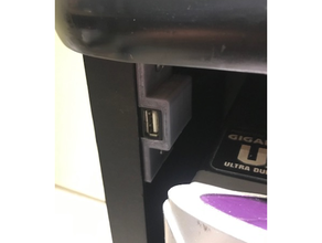 USB extensão cabo suporte montagem 3d print model - Mito3D