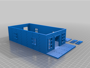 wild west house 28mm tabletop gaming terrain wargaming 3d print model - Mito3D