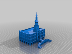 zamosc ratusz city hall poland polska 3d print model - Mito3D