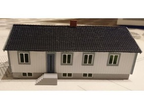 swedish house scale model railroad 3d print model - Mito3D