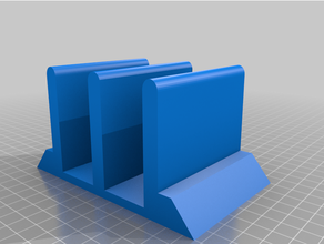 dual laptop vertical stand dock 3d print model - Mito3D