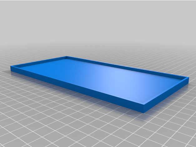 simples bandeja caixa raso 3D print model - Mito3D