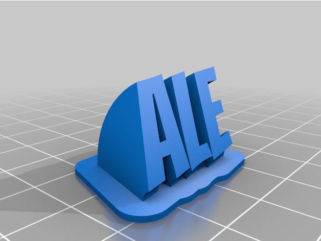 nome ale customized 3D print model - Mito3D