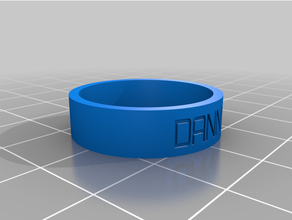danny girar anillo personalizado 3d print model - Mito3D