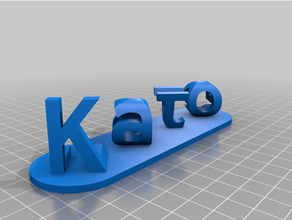 kato - love customized 3d print model - Mito3D