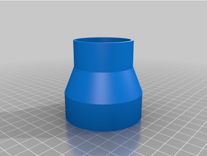 chop-to-shop-vac adapter-3 customized 3d print model - Mito3D