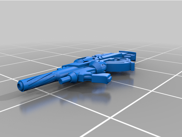 multi rifle + light grenade launcher pan-o infinity game corvus belli 3D print model - Mito3D