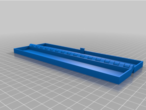 200x32 articulé boîte loquet paramétrique imprimable personnalisé 3d print model - Mito3D