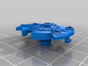 Bahamut étincelles puce leftspin Douane 3d print model - Mito3D