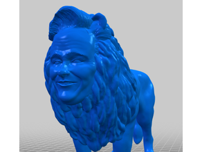conan o'lion bust celebrity leather conanolion obrien lion lions puns 3d print model - Mito3D
