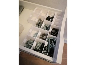 parafuso caixa remixar parafusos armazenamento 3d print model - Mito3D