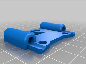 flexion double alimentation tube titulaire soutien fileté extrudeuse 3d print model - Mito3D