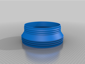 customized hose adapter configurable 3d print model - Mito3D