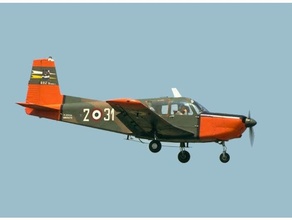 siai Marchetti 208m 1 100 échelle modèle 1100 avion italien 3d print model - Mito3D