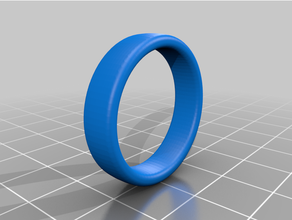 sencillo anillo Talla 125 3d print model - Mito3D