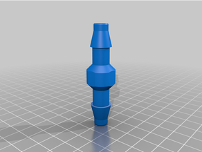 customized parametric tube connector 3d print model - Mito3D