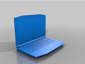 acer nitro 5 simple design tinkercad laptop 3d print model - Mito3D