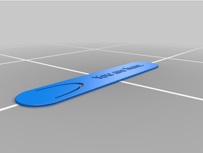 bookmark 3d print model - Mito3D