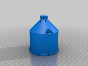 self-watering planter nescafe frape bucket customized 3d print model - Mito3D
