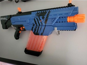 nerf rivali parete parentesi blaster pistola montare 3d print model - Mito3D