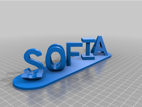 Julia Sofia personnalisé 3d print model - Mito3D