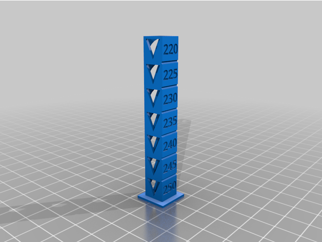 personalizado temperatura calibración torre 3D print model - Mito3D