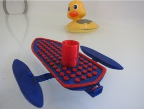 Ballon Boot Luft angetrieben Bad Spielzeug Lego 3d print model - Mito3D