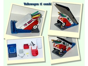 volkswagen t1 porte crayons Bureau organisateur 3d print model - Mito3D