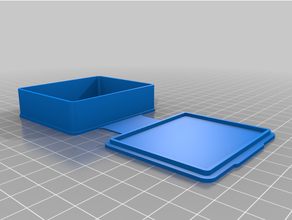 flexi box 60x50x15 thickhinge3 personnalisé 3d print model - Mito3D