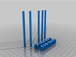 5 straws 3d print model - Mito3D
