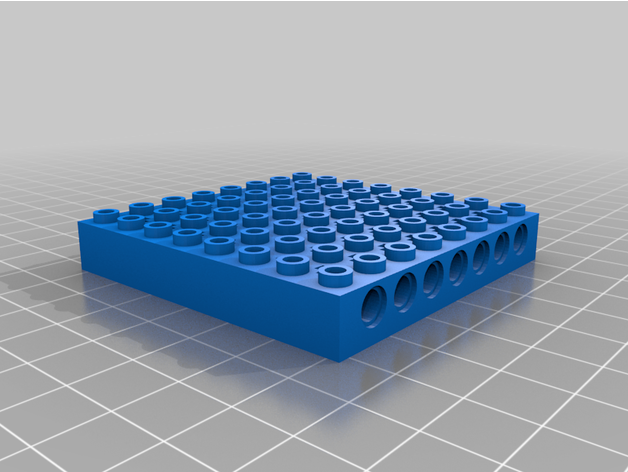 8x8 Lego angepasst 3D print model - Mito3D