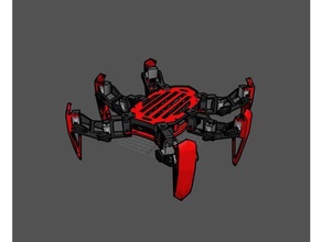 spada gamba hexapod robot crawler lynxmotion ragno 3d print model - Mito3D