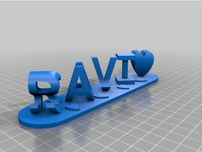 ravi personalizzato 3d print model - Mito3D