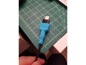 USB tipo cable ahorrador Samsung cargador galaxia 3d print model - Mito3D