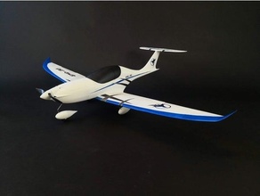 rc airplane eclipson model - complete fuselage testing airplanes drone drones fpv rcplane plane 3d print model - Mito3D
