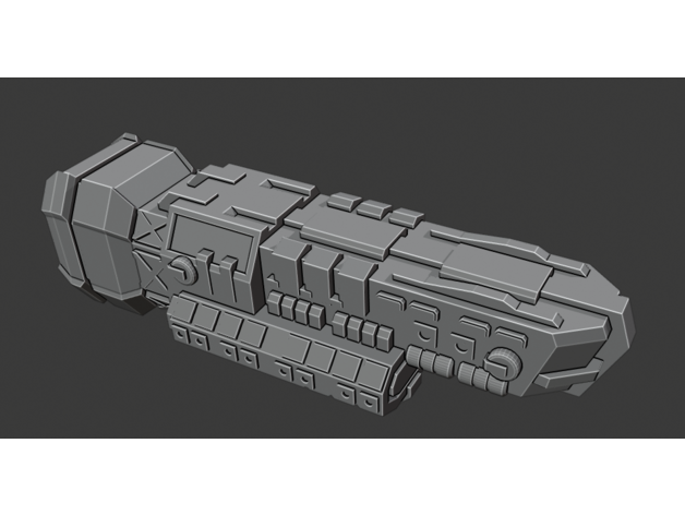 spaceship 3D print model - Mito3D