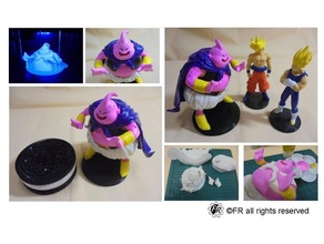 Drachen Ball buu anycubic i3 Mega Goku Majin Solidworks Super vegeta 3d print model - Mito3D
