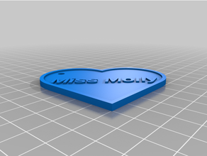 molly tag customized 3d print model - Mito3D