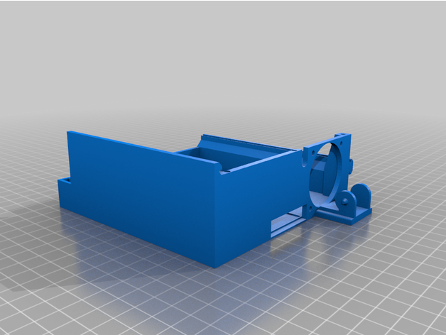 Ender 3 Rückseite Fall Mantel Single 3D print model - Mito3D