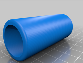 20mm straight pipe connector customized 3d print model - Mito3D