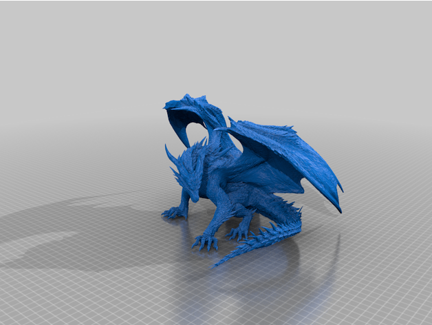 mhw vermelho Dragão safi jiiva criatura fantasia monstro caçador vídeo jogos xenojiiva 3D print model - Mito3D