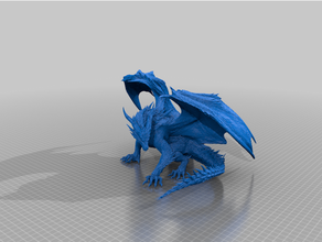 mhw red dragon - safi jiiva creature fantasy monster hunter video game xenojiiva 3d print model - Mito3D