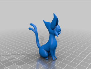 Pokemon espeon figure giocattolo 3d print model - Mito3D