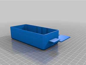 drawer box 140x65x38+ 3 dividers customized 3d print model - Mito3D