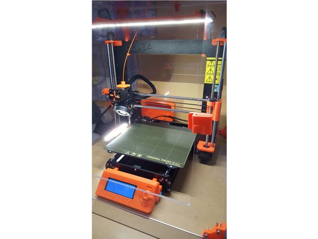 prusa mk3s rotating bed + high led bars button 3D print model - Mito3D