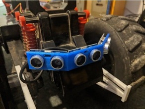triple hy srf05 hc sr04 sonar montar arduino robot 3d print model - Mito3D