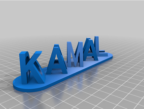 kamal personalizzato 3d print model - Mito3D