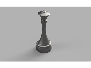 reine 2020 ajedrez ceramic chess piece queen checs french game games jeu reina tournage sur bois wood woodturning woodworking xadrez 3d print model - Mito3D